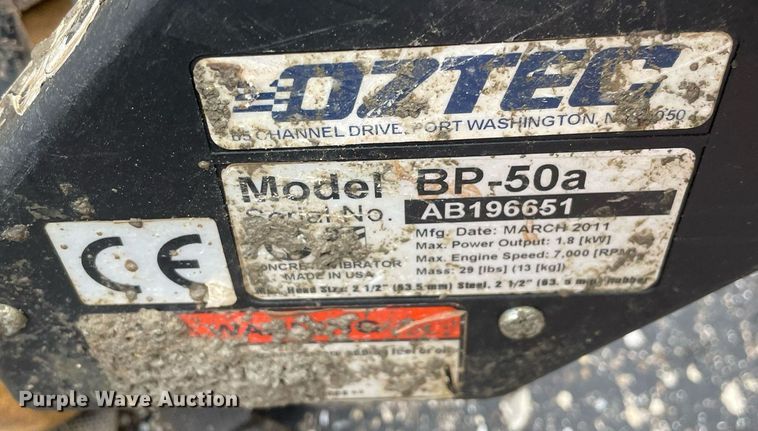 image for item MA9854 (5) Oztec BP50 concrete vibrators