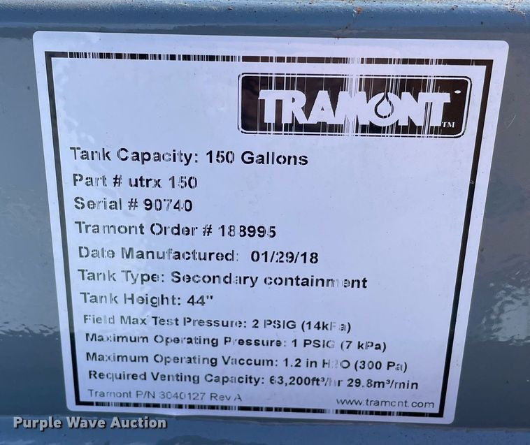 image for item MA9864 2018 Tramont  fuel tank