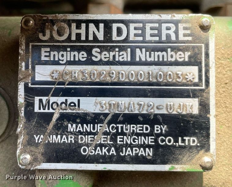 image for item MA9870 Yanmar 3TNA72-UJK  engine