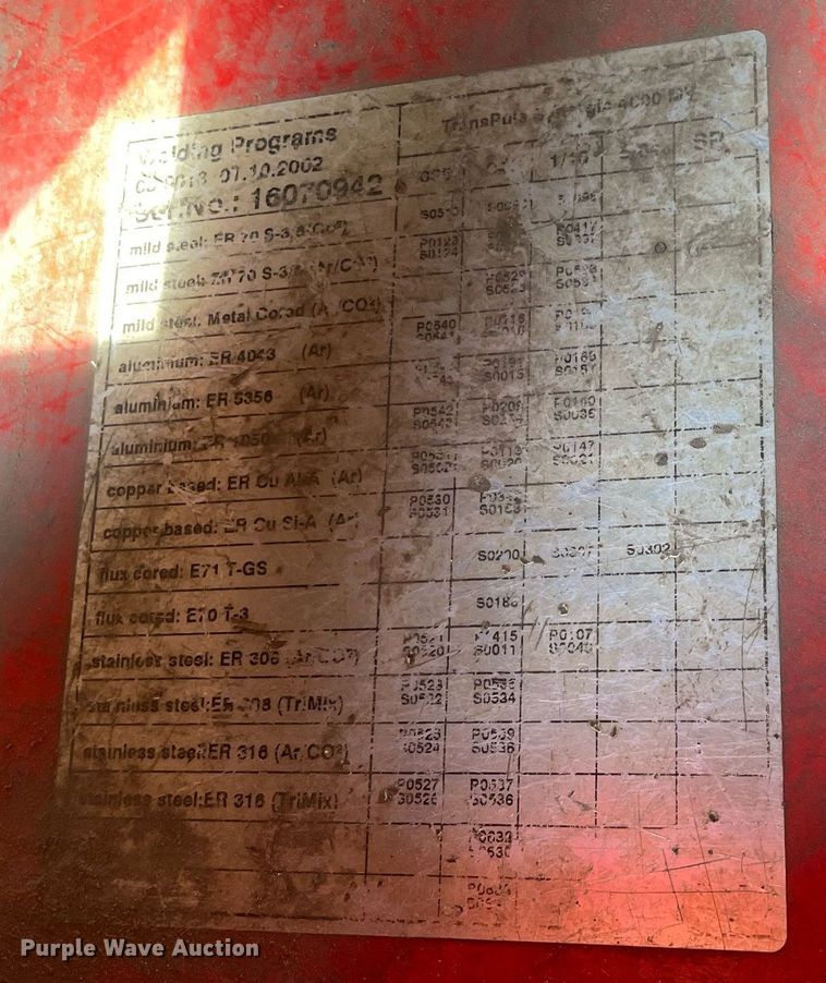 image for item MA9873 (2) Fronius welders