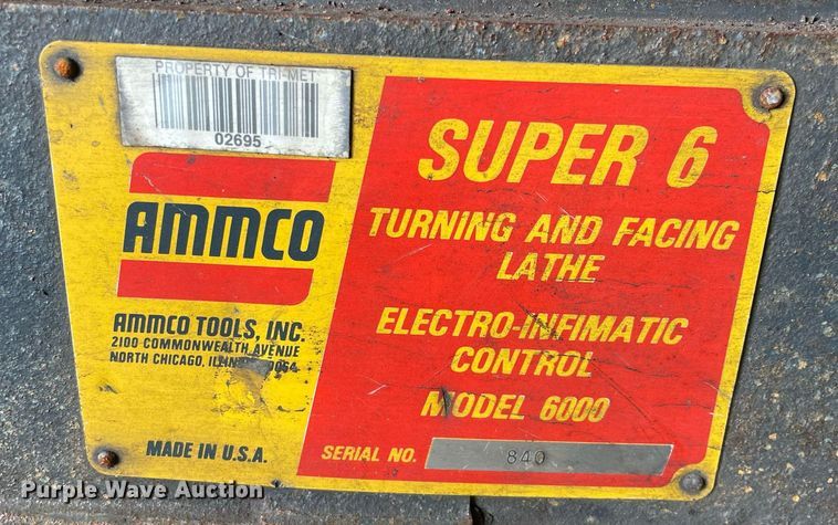 image for item MA9874 Ammco Super 6 6000  lathe