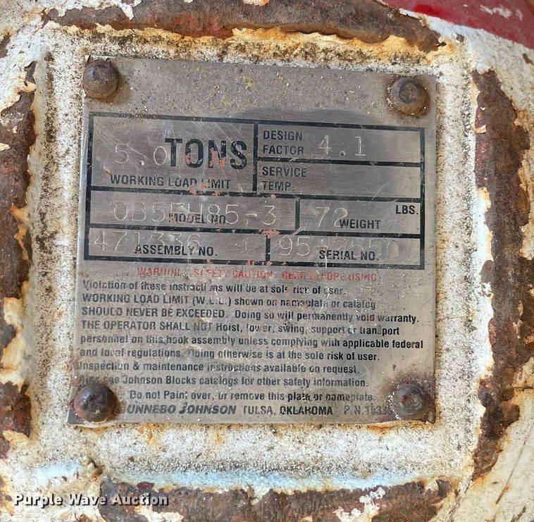 image for item MA9877 (4) crane hooks