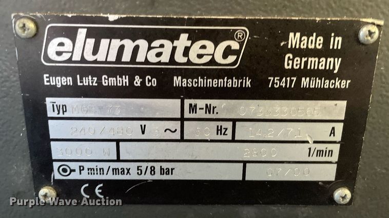 image for item MA9881 (2) Elumatec miter saws