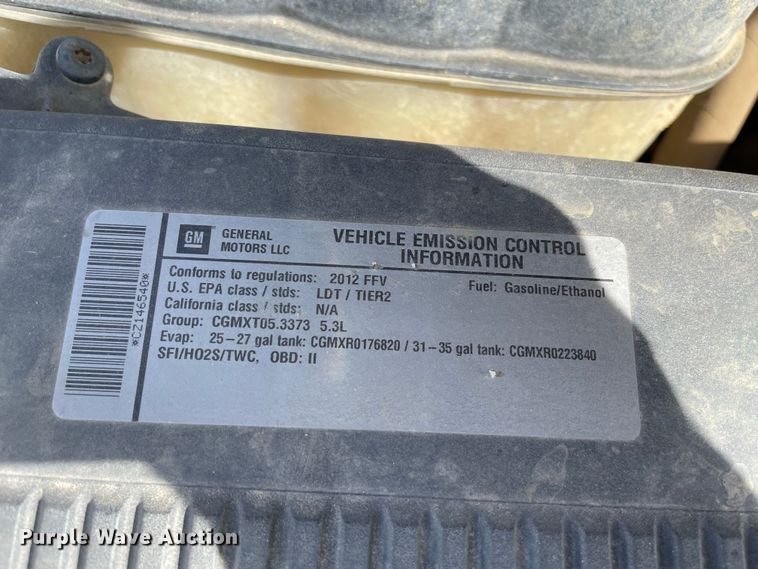image for item MI9759 2012 GMC Sierra 1500  Ext. Cab pickup truck