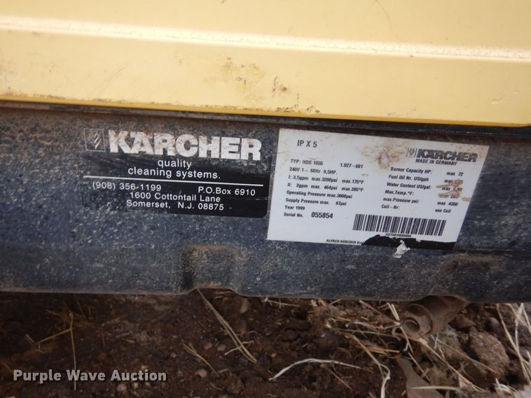 image for item MR9676 1999 Karcher HDS 1055  pressure washer