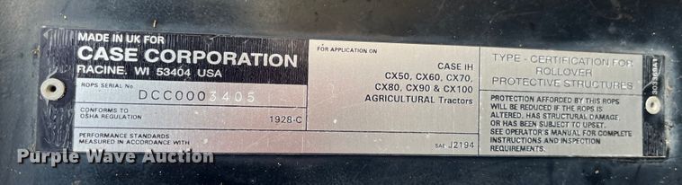 image for item MW9458 1998 Case IH CX90  MFWD tractor