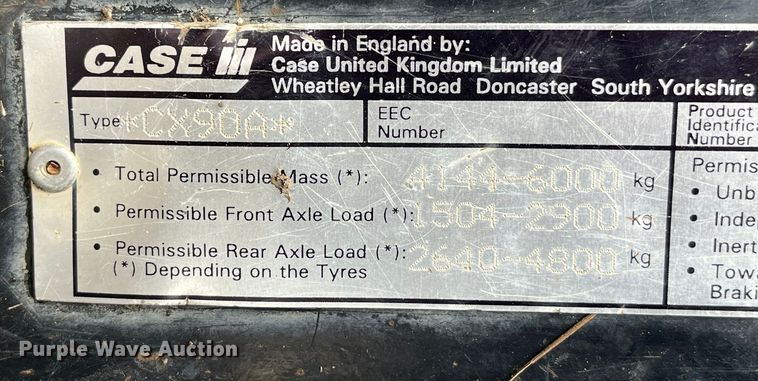 image for item MW9458 1998 Case IH CX90  MFWD tractor