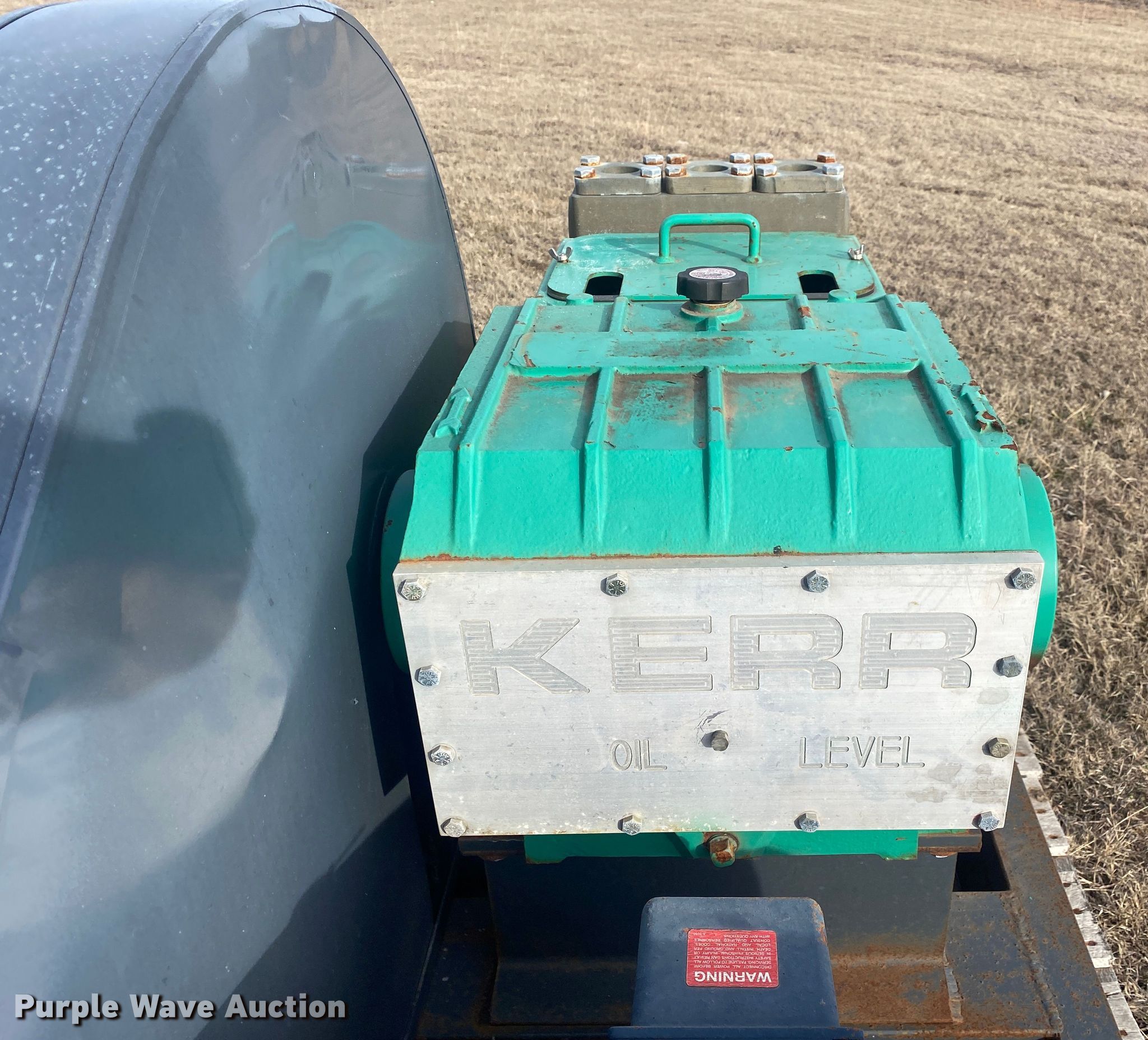 Kerr Pump KP3300 triplex plunger pump in Drumright, OK Item DN8145 sold Purple Wave