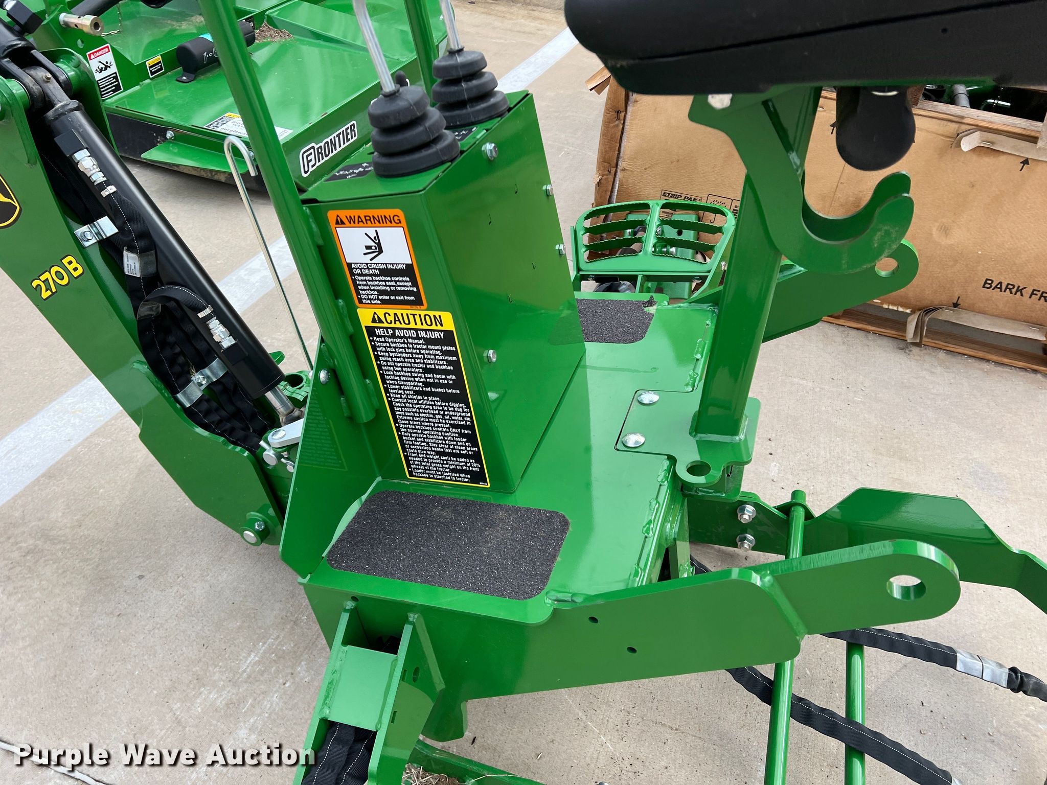 John Deere 270B backhoe attachment in Grapevine, TX Item DS2726 sold