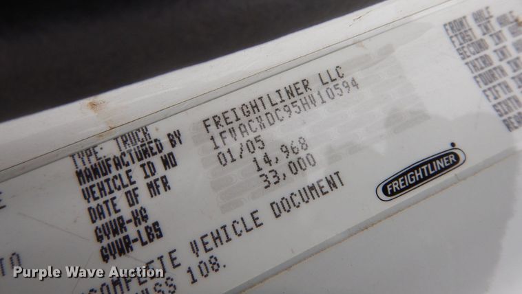 image for item AF9310 2005 Freightliner Business Class M2  dump flatbed truck