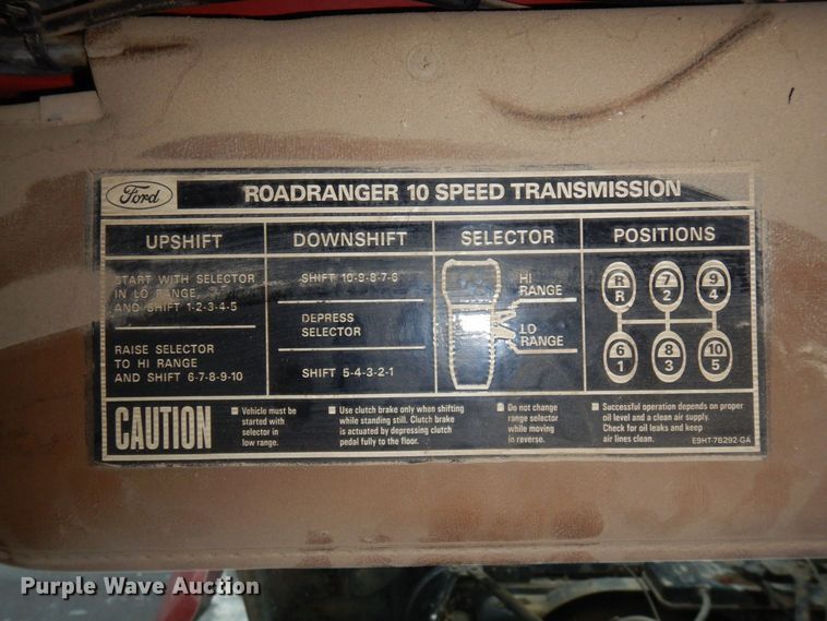 image for item AF9323 1996 Ford LTL9000  dump truck