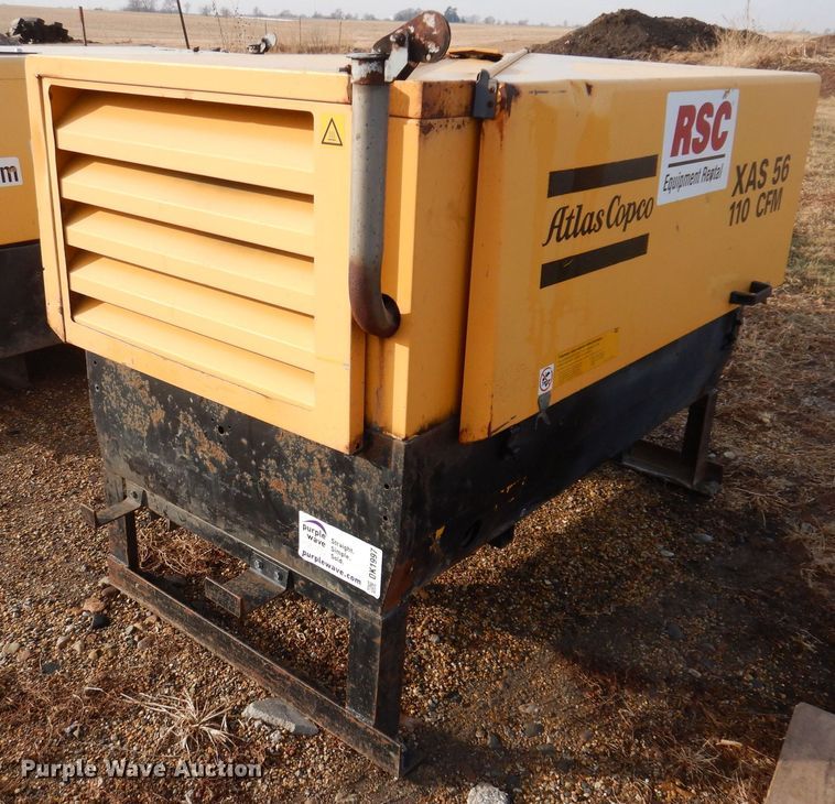 image for item DK1997 2003 Atlas Copco XAS 56  air compressor