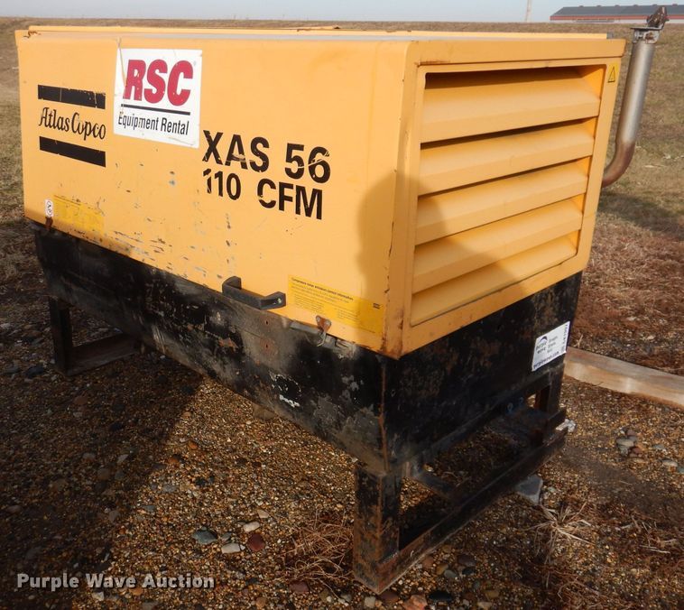 image for item DK1997 2003 Atlas Copco XAS 56  air compressor