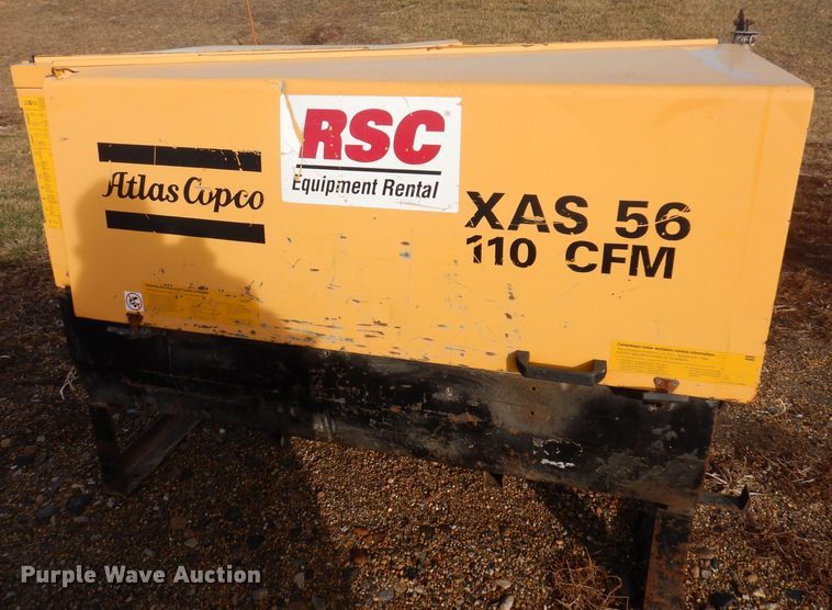 image for item DK1997 2003 Atlas Copco XAS 56  air compressor