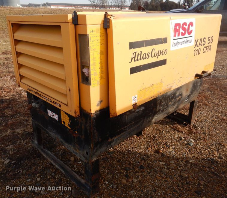 image for item DK1997 2003 Atlas Copco XAS 56  air compressor