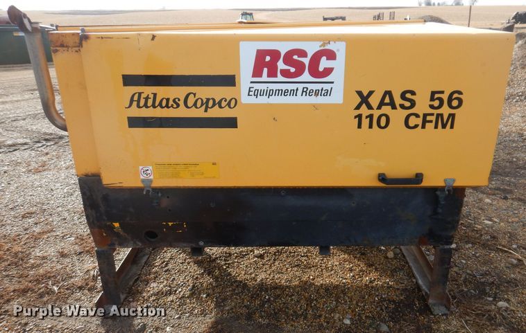 image for item DK1997 2003 Atlas Copco XAS 56  air compressor