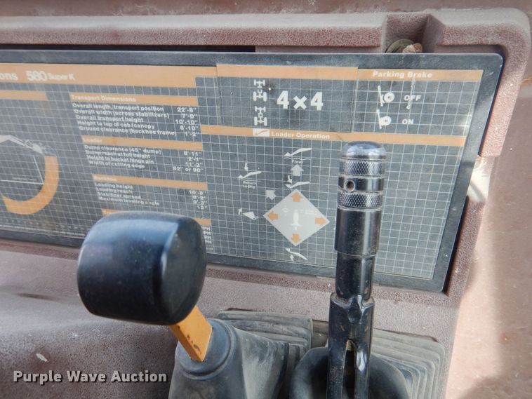 image for item DK2092 1992 Case 580 Super K  backhoe