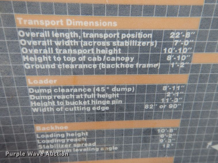 image for item DK2092 1992 Case 580 Super K  backhoe