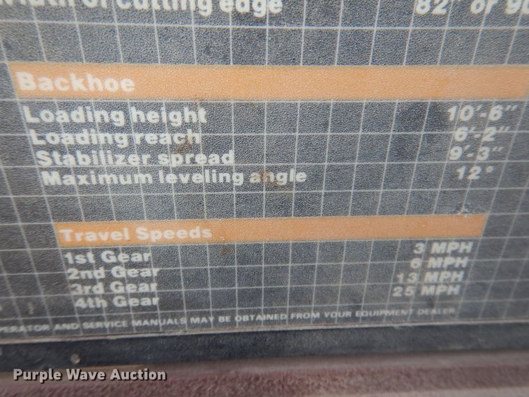 image for item DK2092 1992 Case 580 Super K  backhoe