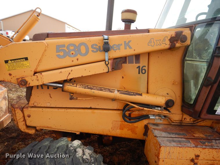image for item DK2092 1992 Case 580 Super K  backhoe