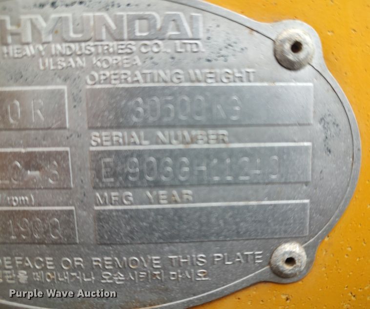 image for item DO3700 2000 Hyundai Robex 290 LC-3  excavator