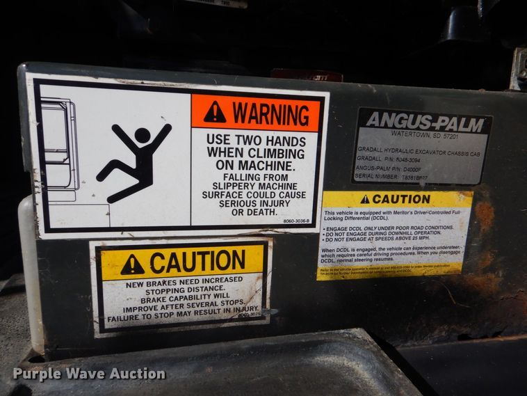 image for item DP8608 Gradall XL4100 ii  wheeled excavator