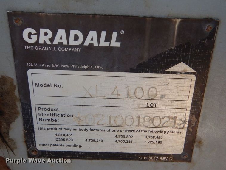 image for item DP8608 Gradall XL4100 ii  wheeled excavator