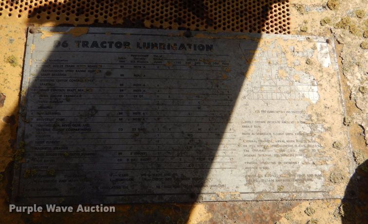 image for item DP8614 1970 Caterpillar D6C  dozer