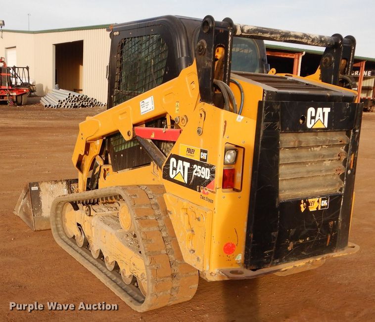 image for item DS6314 2015 Caterpillar 259D  tracked skid steer loader