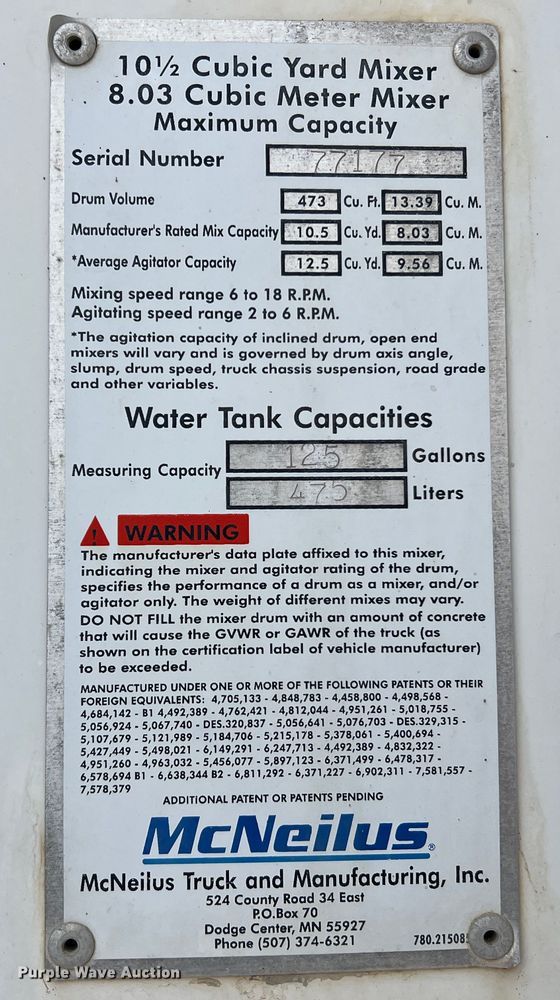 image for item JU9667 2006 International 5600i  ready mix truck