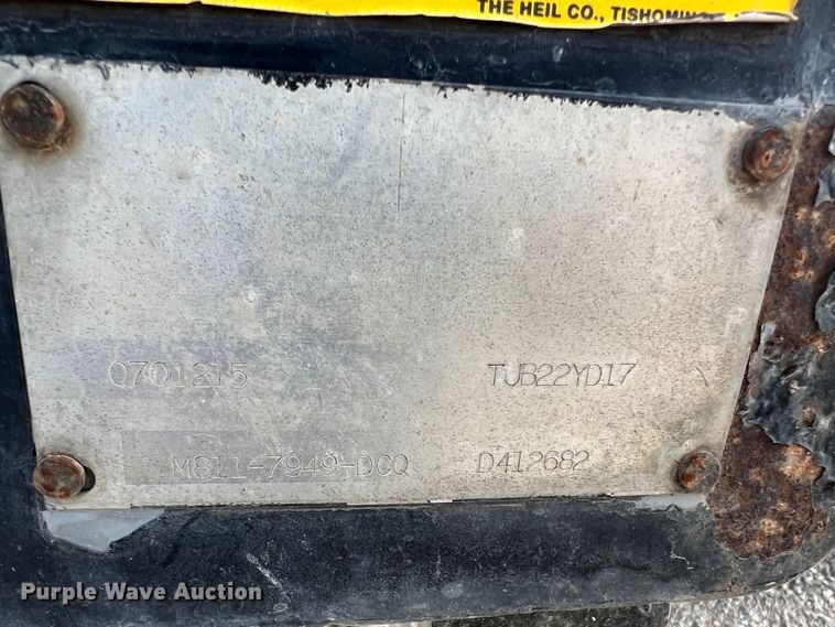 image for item JU9674 Heil  dump truck bed