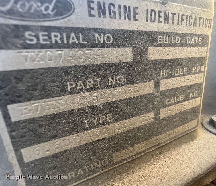 image for item JU9681 1990 Ford F700  bucket truck