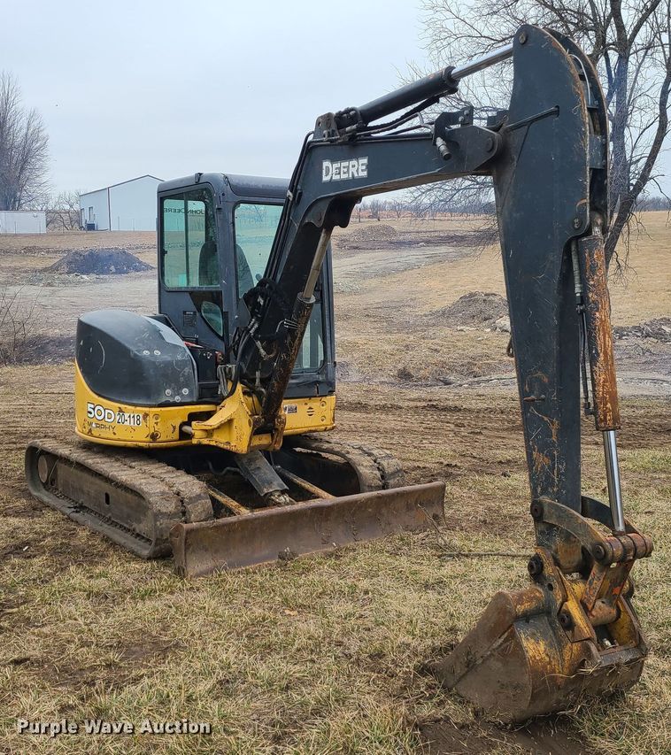 image for item JW9776 2012 John Deere 50D  mini excavator