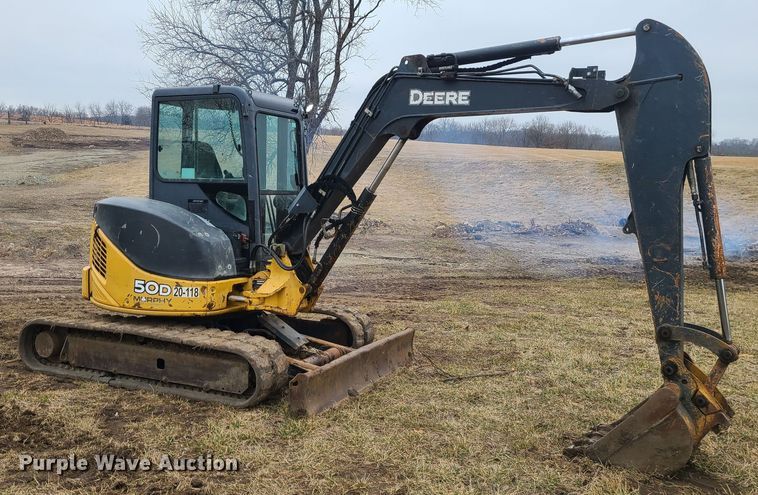 image for item JW9776 2012 John Deere 50D  mini excavator