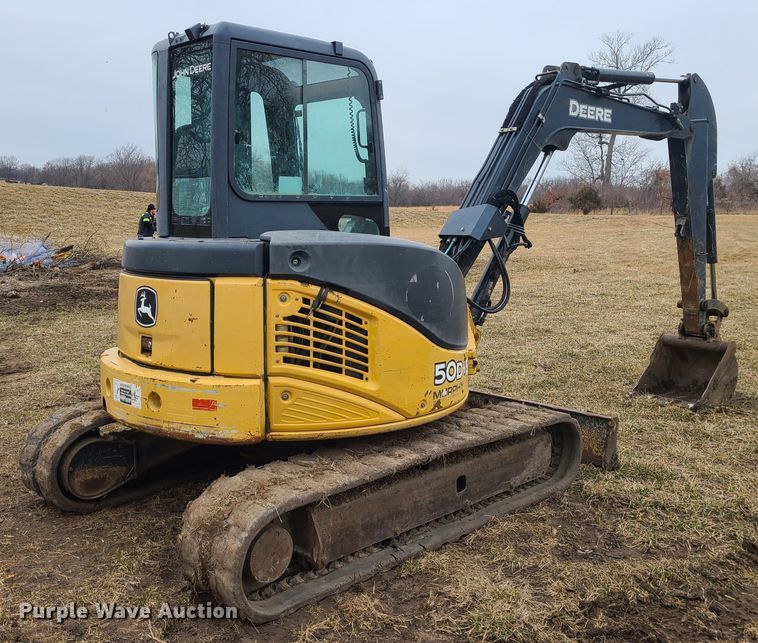 image for item JW9776 2012 John Deere 50D  mini excavator