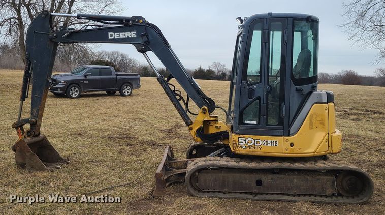 image for item JW9776 2012 John Deere 50D  mini excavator
