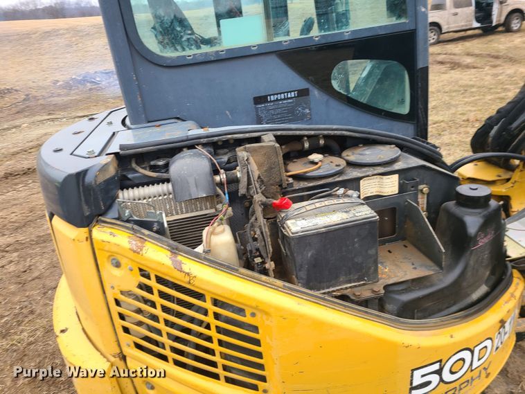 image for item JW9776 2012 John Deere 50D  mini excavator