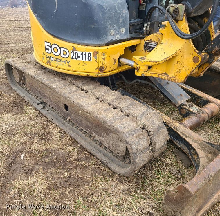 image for item JW9776 2012 John Deere 50D  mini excavator