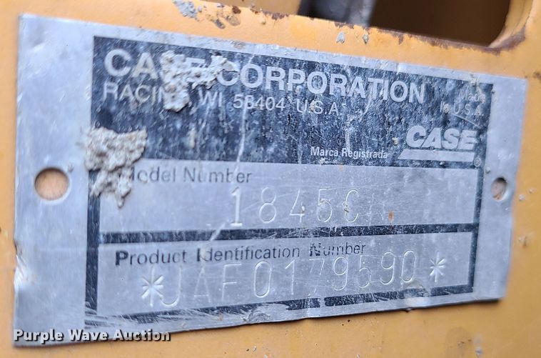 image for item JW9780 1995 Case 1845C  skid steer loader