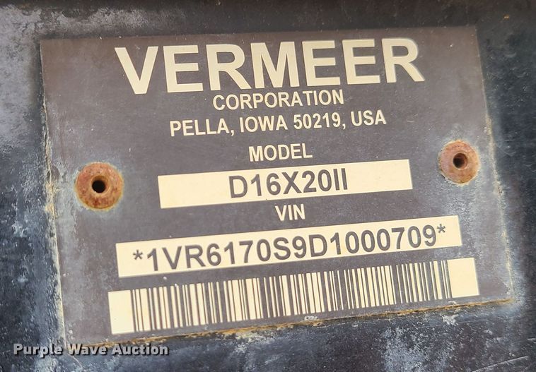 image for item JW9807 2013 Vermeer D16X20II  directional boring unit