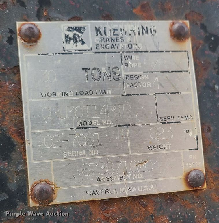 image for item JW9817 2001 Terex RT230  crane