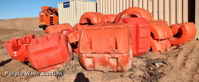 image for item LA9310 Approximately 75 Snyder Industries Nautilus 16" pipe floats