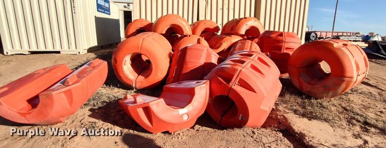 image for item LA9310 Approximately 75 Snyder Industries Nautilus 16" pipe floats