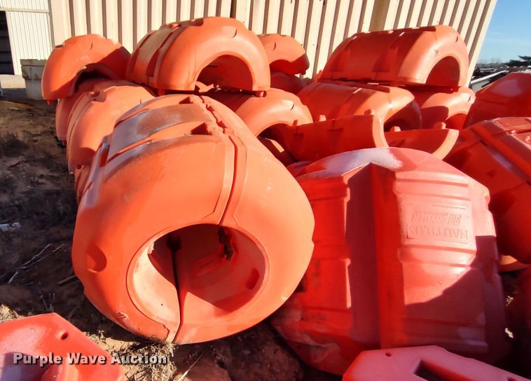 image for item LA9310 Approximately 75 Snyder Industries Nautilus 16" pipe floats