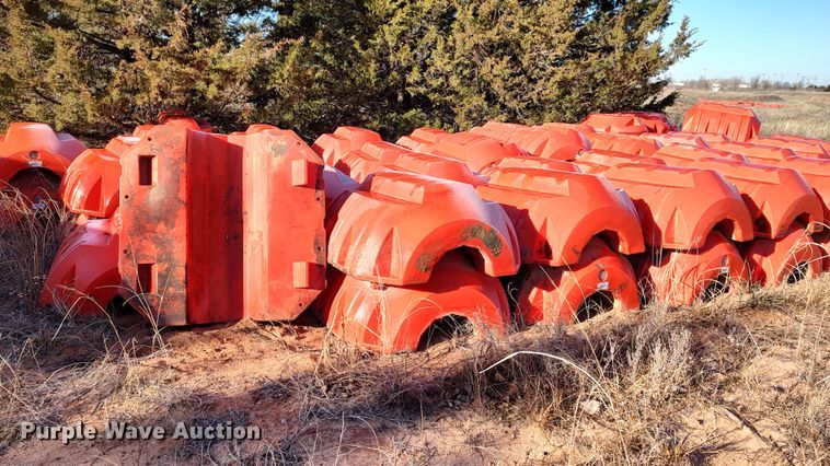 image for item LA9310 Approximately 75 Snyder Industries Nautilus 16" pipe floats