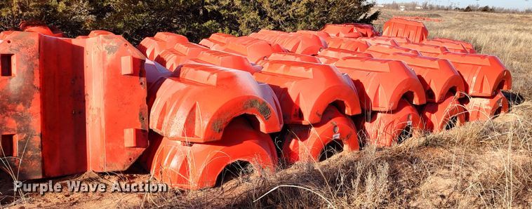 image for item LA9310 Approximately 75 Snyder Industries Nautilus 16" pipe floats