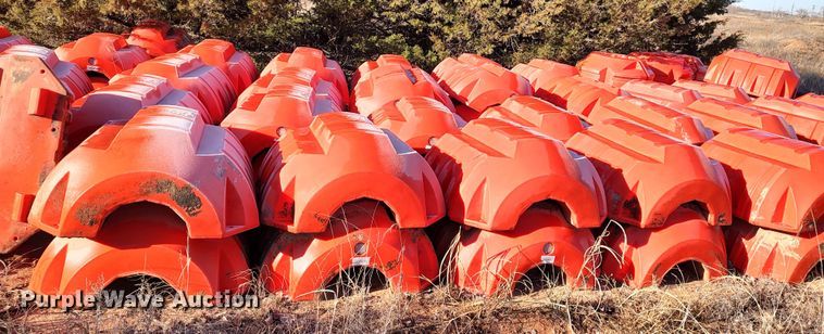 image for item LA9310 Approximately 75 Snyder Industries Nautilus 16" pipe floats