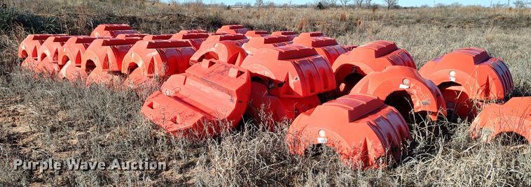 image for item LA9310 Approximately 75 Snyder Industries Nautilus 16" pipe floats