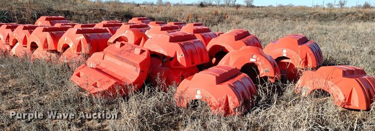 image for item LA9310 Approximately 75 Snyder Industries Nautilus 16" pipe floats