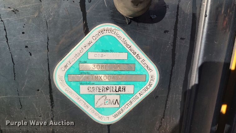 image for item LA9318 2013 Caterpillar 308E2CR  mini excavator